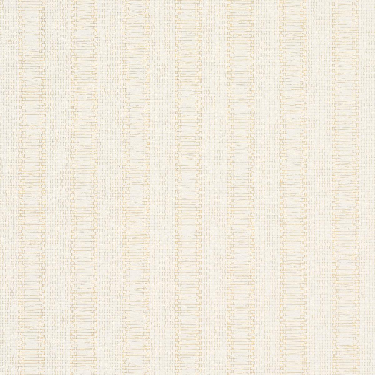 Schumacher June Woven Textured Stripe Natural Wallpaper