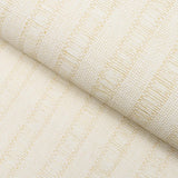 Schumacher June Woven Textured Stripe Natural Wallpaper