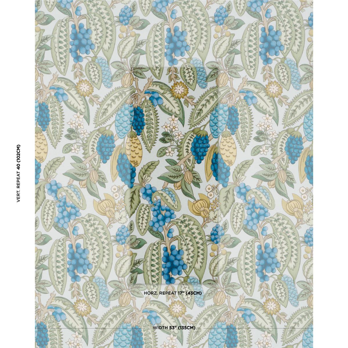 Schumacher Fruits De Saison Kiwi Fabric