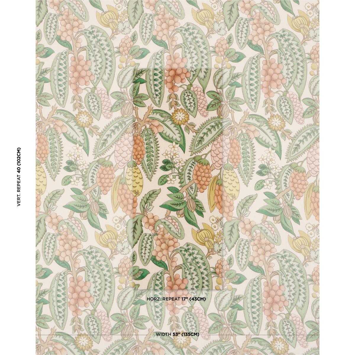 Schumacher Fruits De Saison Apricot Fabric