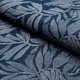 Schumacher Tayrona Palm Mosaic Pacific Ocean Hues Fabric