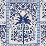 Schumacher Amazonas Mystique Tropical Shades Of Blue Fabric