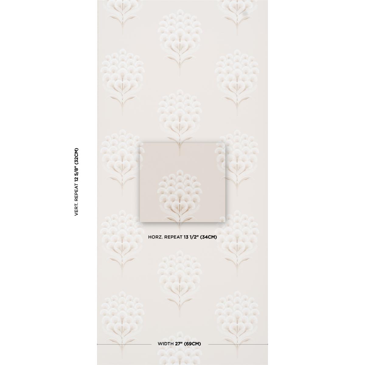 Schumacher Aurelia Limestone Wallpaper