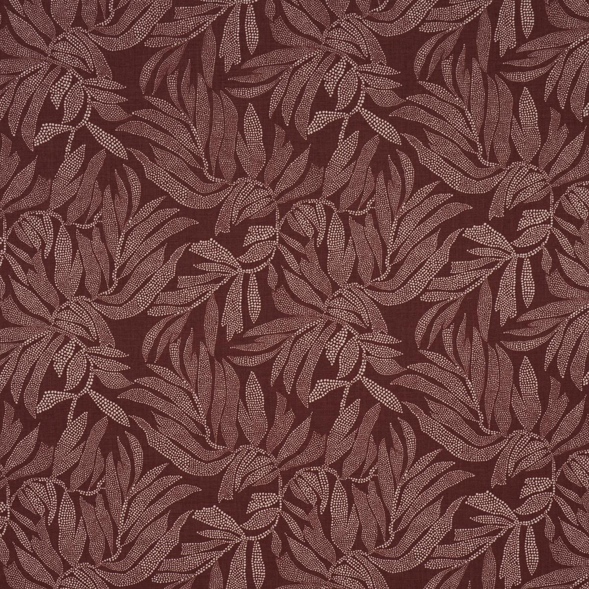 Schumacher Tayrona Palm Mosaic Cayenne Latte Fabric