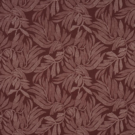 Schumacher Tayrona Palm Mosaic Cayenne Latte Fabric