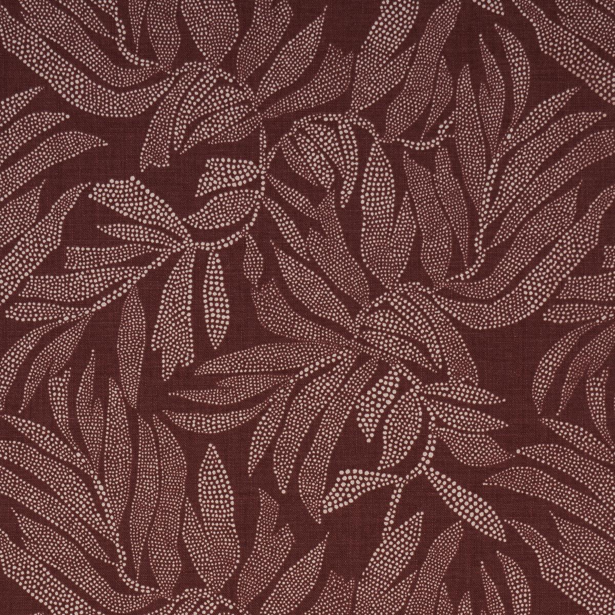 Schumacher Tayrona Palm Mosaic Cayenne Latte Fabric