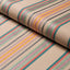 Schumacher Wellington Stripe Natural On Multi Fabric