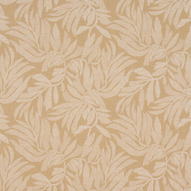 Schumacher Tayrona Palm Mosaic Playa Dorada Sand Fabric
