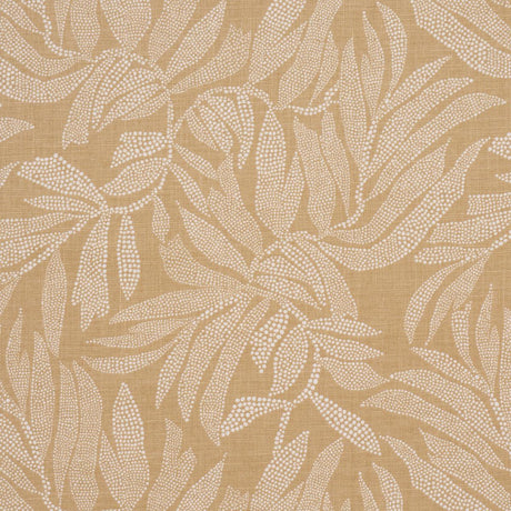 Schumacher Tayrona Palm Mosaic Playa Dorada Sand Fabric