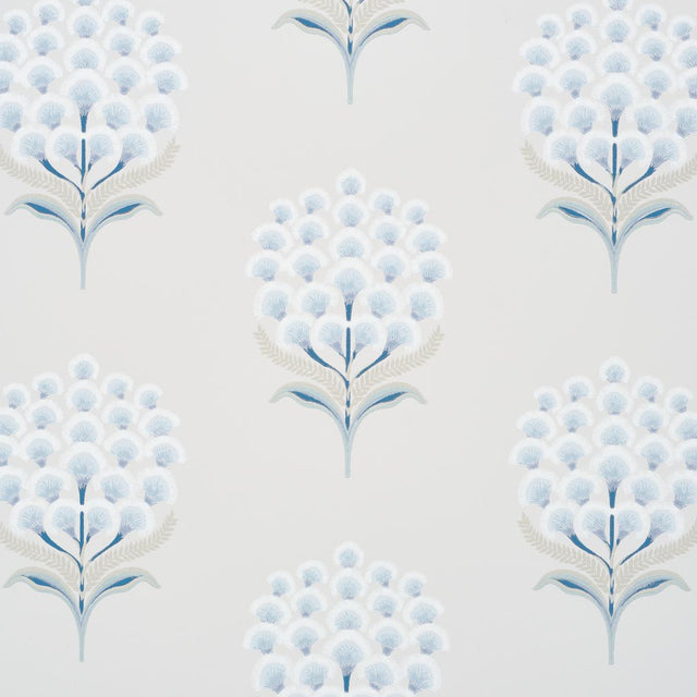 Schumacher Aurelia Porcelain Wallpaper