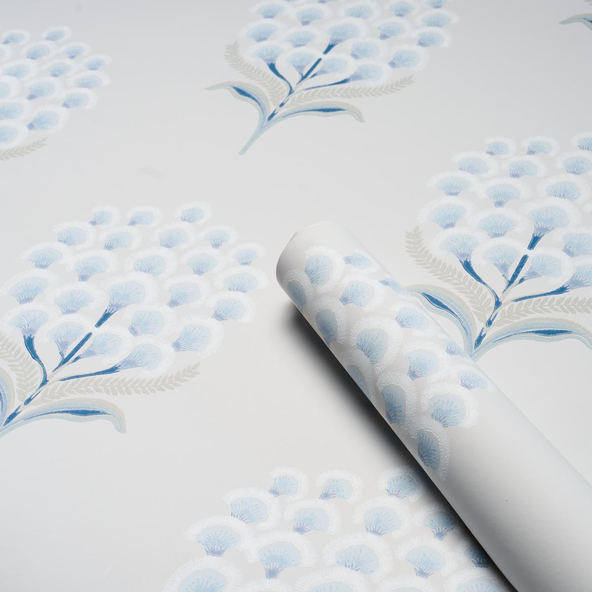 Schumacher Aurelia Porcelain Wallpaper