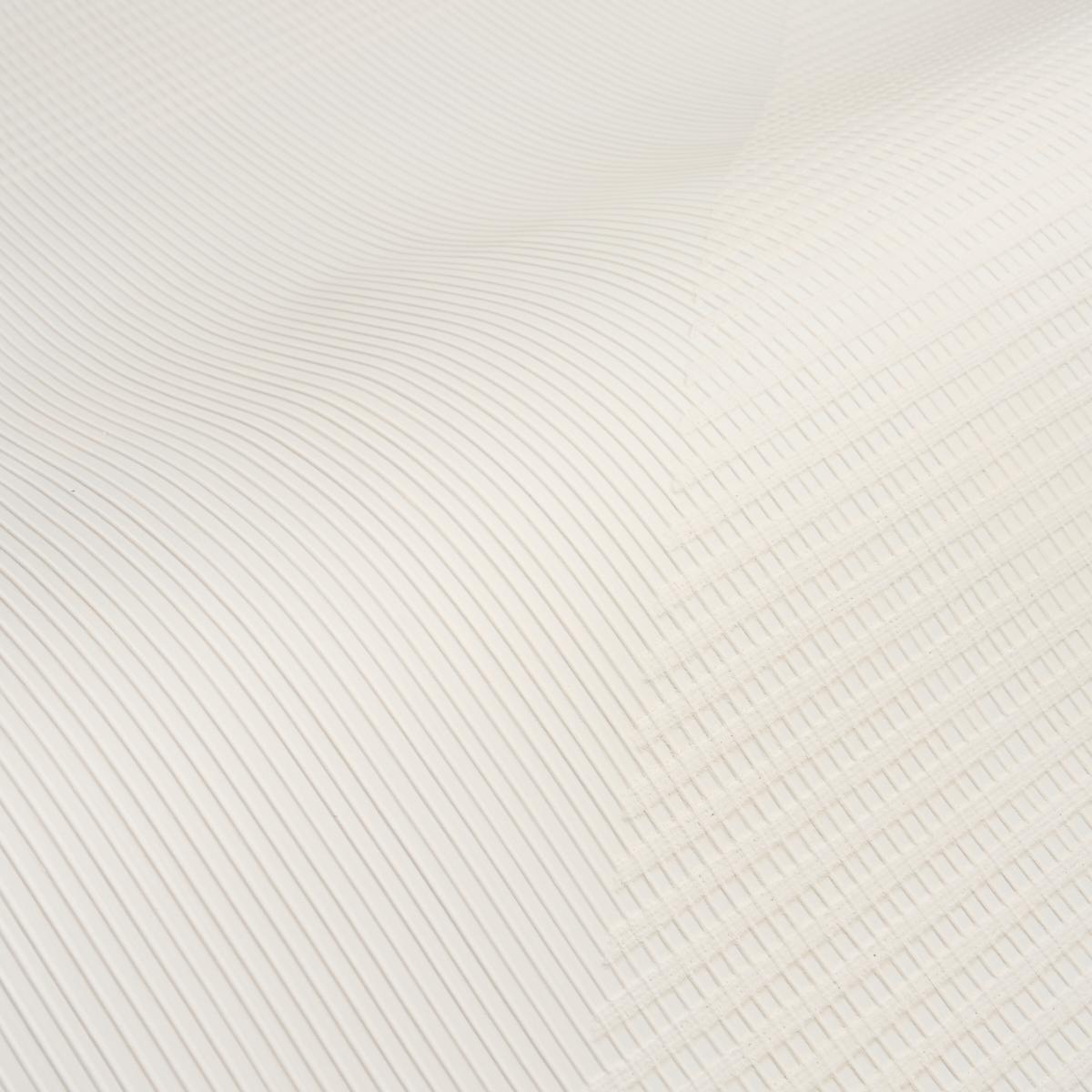 Schumacher Hand Combed Triangles White Wallpaper