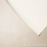 Schumacher Hand Combed Triangles White Wallpaper