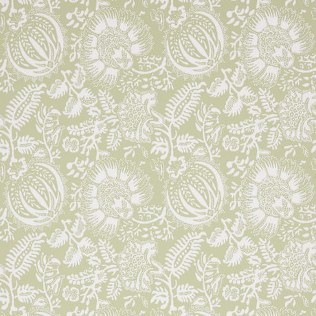 Schumacher Pomegranate Print Moss Wallpaper