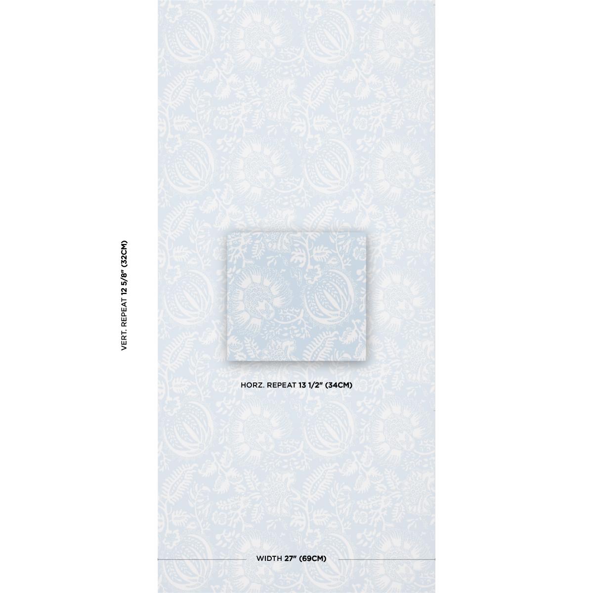 Schumacher Pomegranate Print Sky Wallpaper