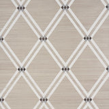 Schumacher Asolo Sisal Silver Wallpaper