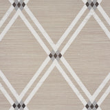 Schumacher Asolo Sisal Silver Wallpaper