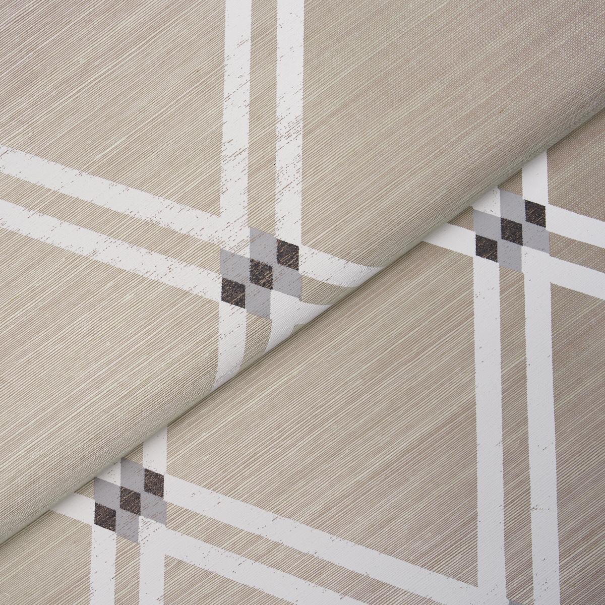 Schumacher Asolo Sisal Silver Wallpaper