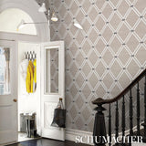 Schumacher Asolo Sisal Silver Wallpaper