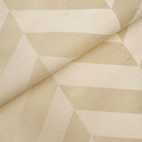 Schumacher Staggered Chevron Sisal Ivory Wallpaper