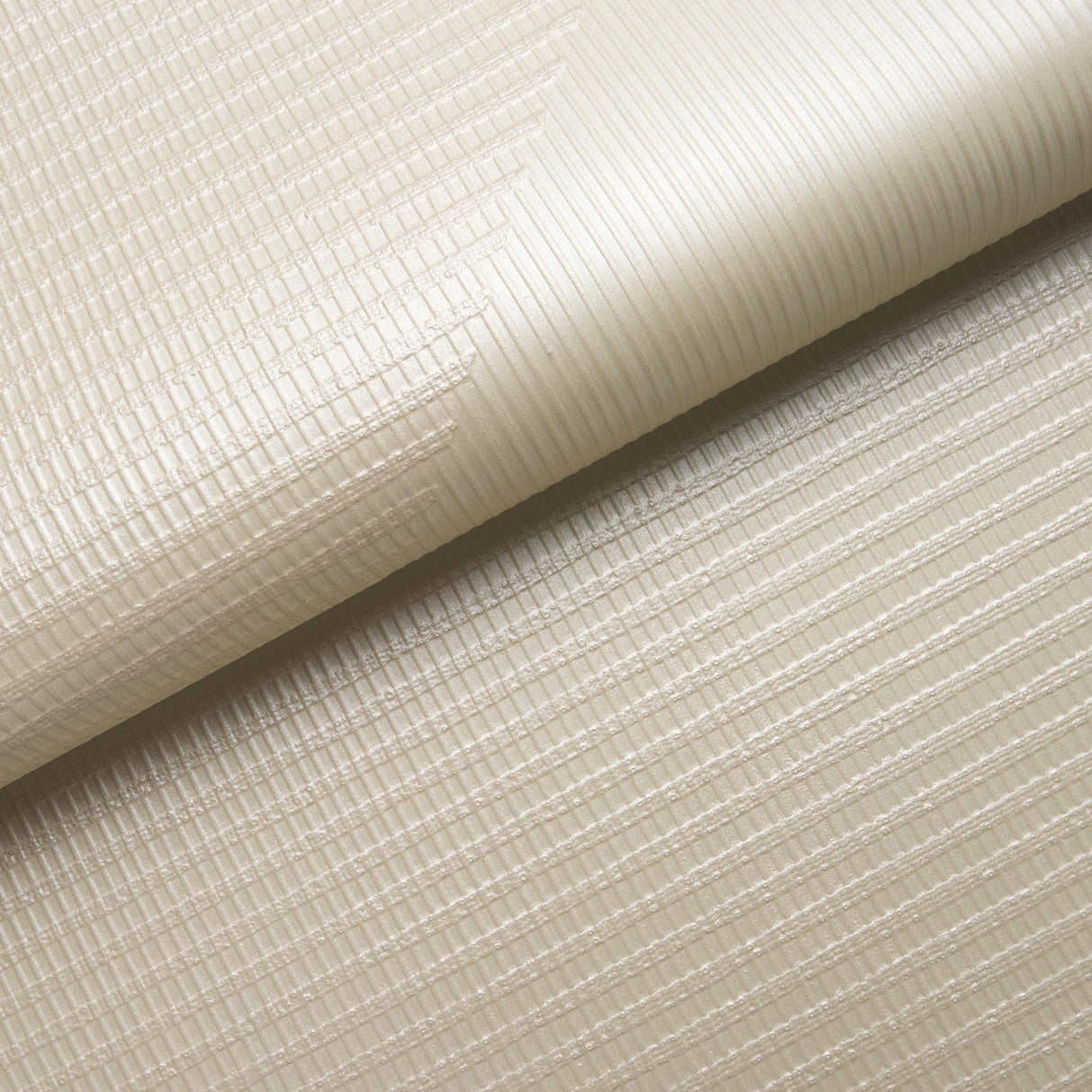 Schumacher Hand Combed Triangles Pearlescent Wallpaper