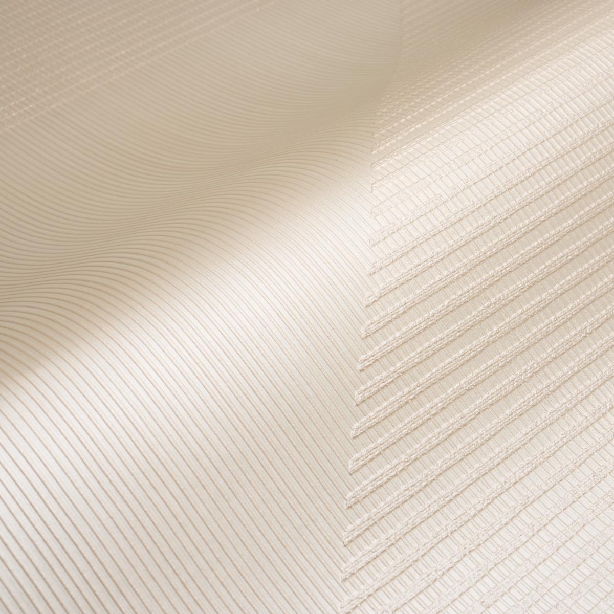 Schumacher Hand Combed Triangles Pearlescent Wallpaper