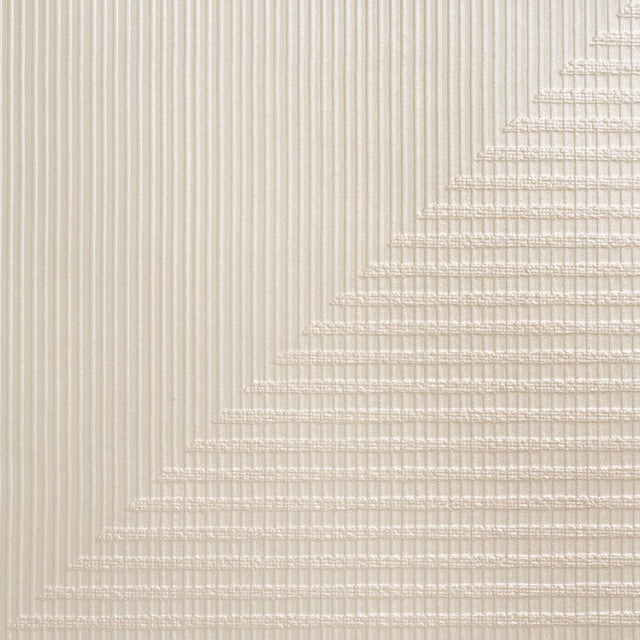 Schumacher Hand Combed Triangles Pearlescent Wallpaper