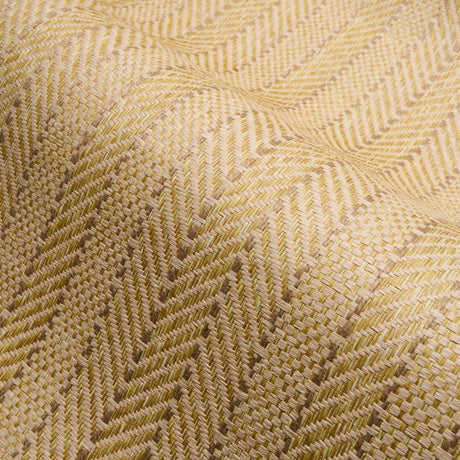 Schumacher Zig Zag Paperweave Sesame Wallpaper