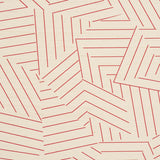 Schumacher Deconstructed Stripe Sisal Red Wallpaper