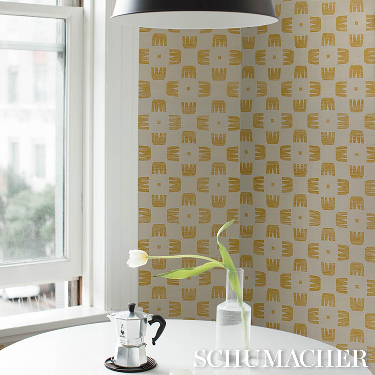 Schumacher Raze Sisal Maize Wallpaper