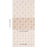 Schumacher Corail Leaf Trellis Blush Wallpaper