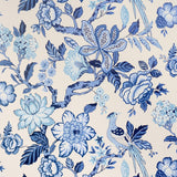 Schumacher Huntington Gardens Bleu Marine Wallpaper