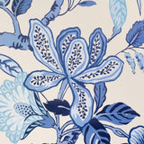Schumacher Huntington Gardens Bleu Marine Wallpaper