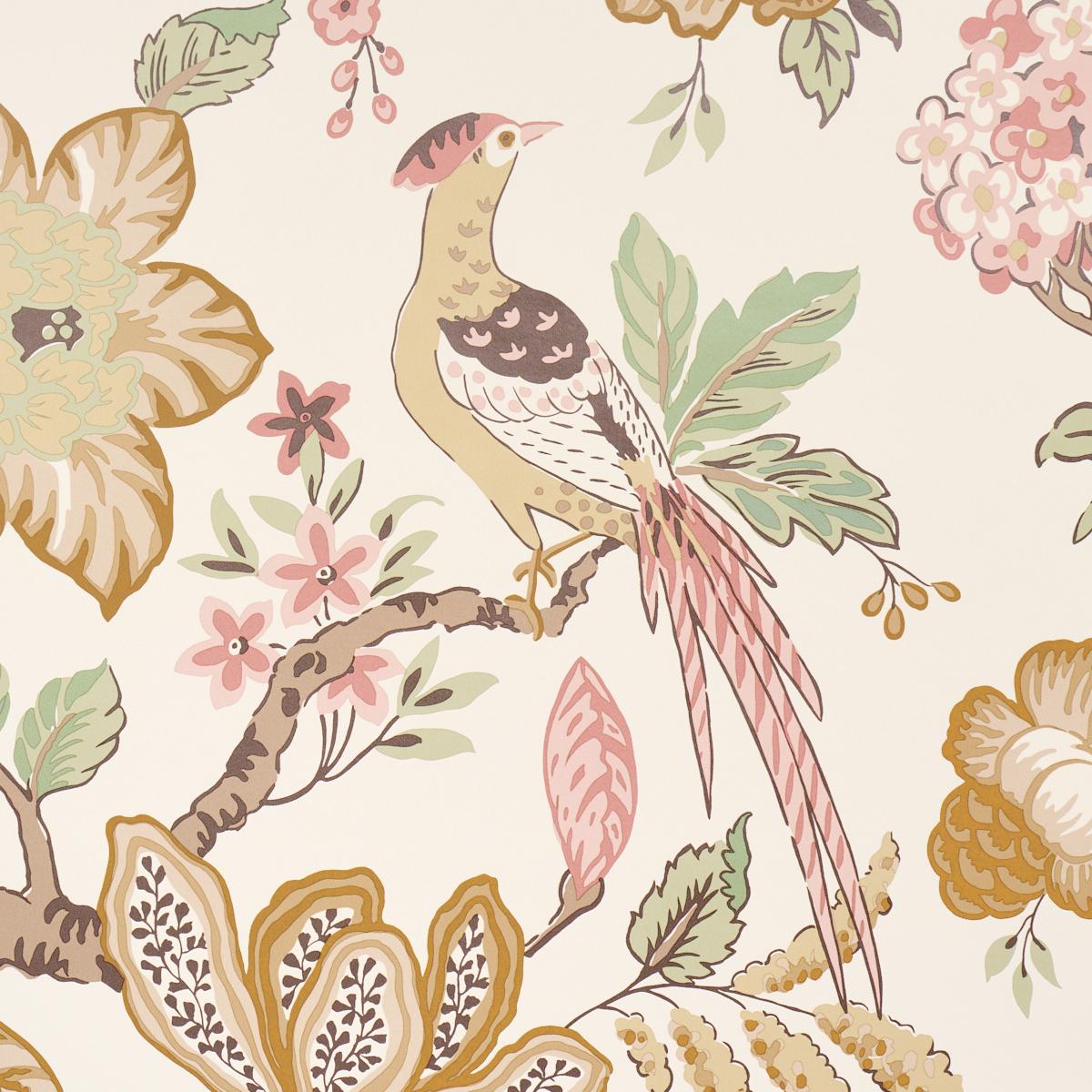 Schumacher Huntington Gardens Ptale Wallpaper