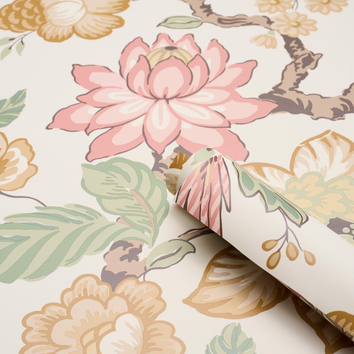 Schumacher Huntington Gardens Ptale Wallpaper