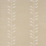 Schumacher Geo Leaf Sisal Bone & White Wallpaper