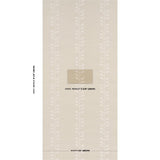 Schumacher Geo Leaf Sisal Bone & White Wallpaper