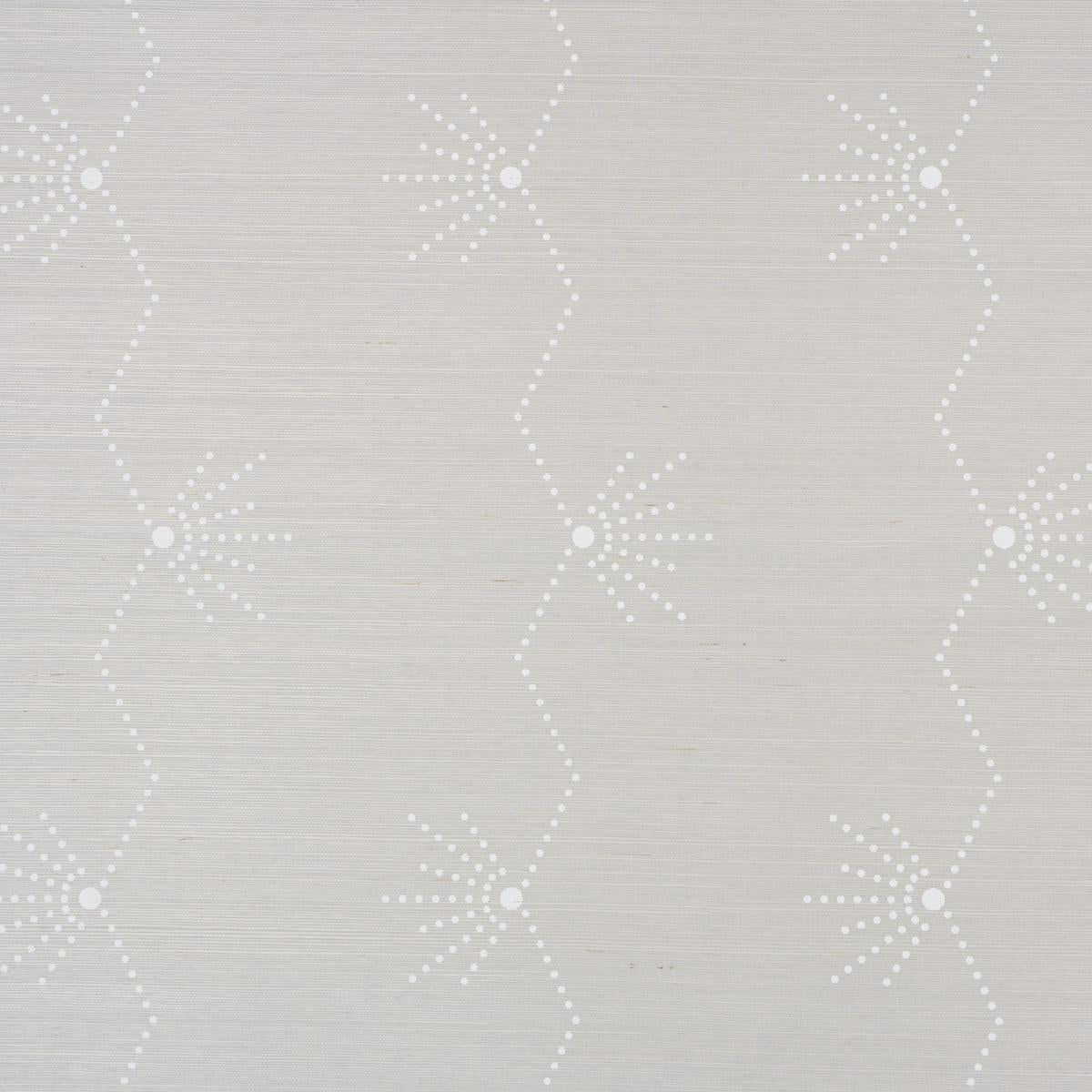 Schumacher Royre Stripe Sisal Dove Wallpaper