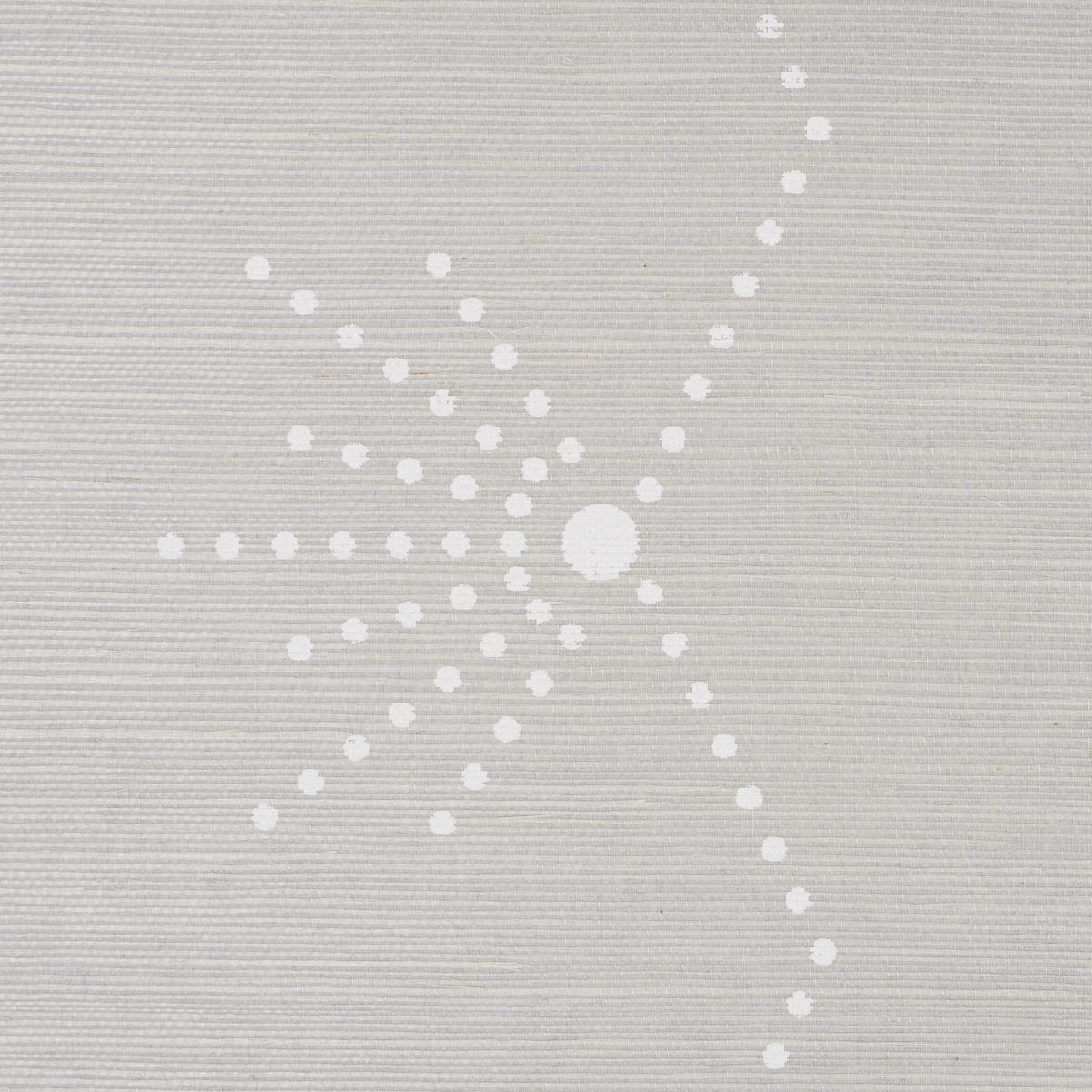 Schumacher Royre Stripe Sisal Dove Wallpaper