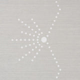 Schumacher Royre Stripe Sisal Dove Wallpaper