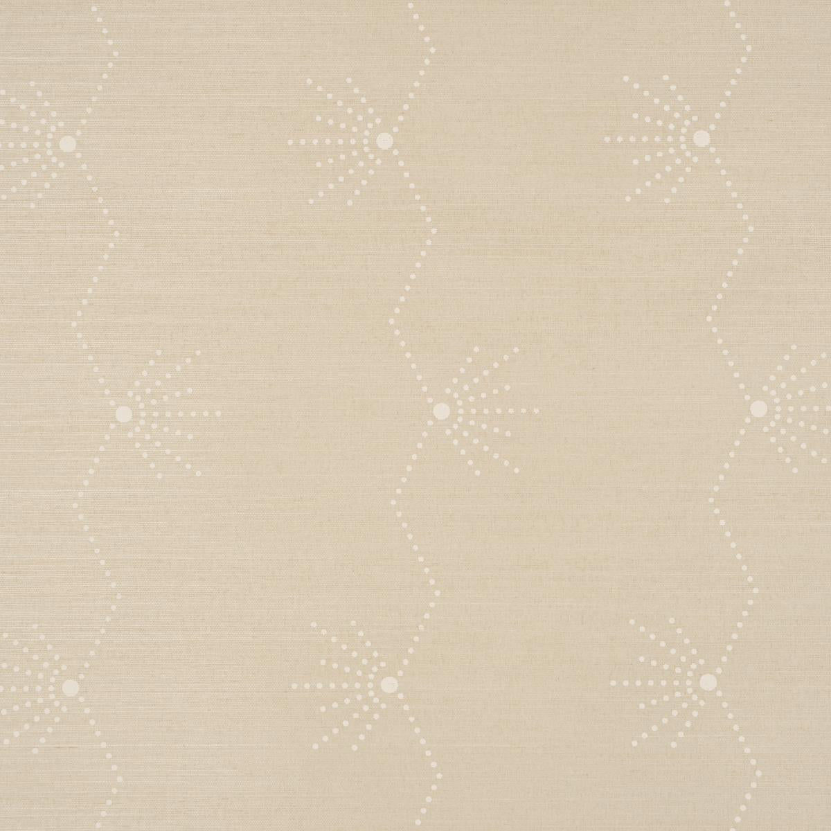 Schumacher Royre Stripe Sisal Sand Wallpaper