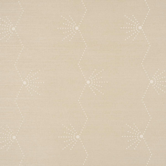 Schumacher Royre Stripe Sisal Sand Wallpaper