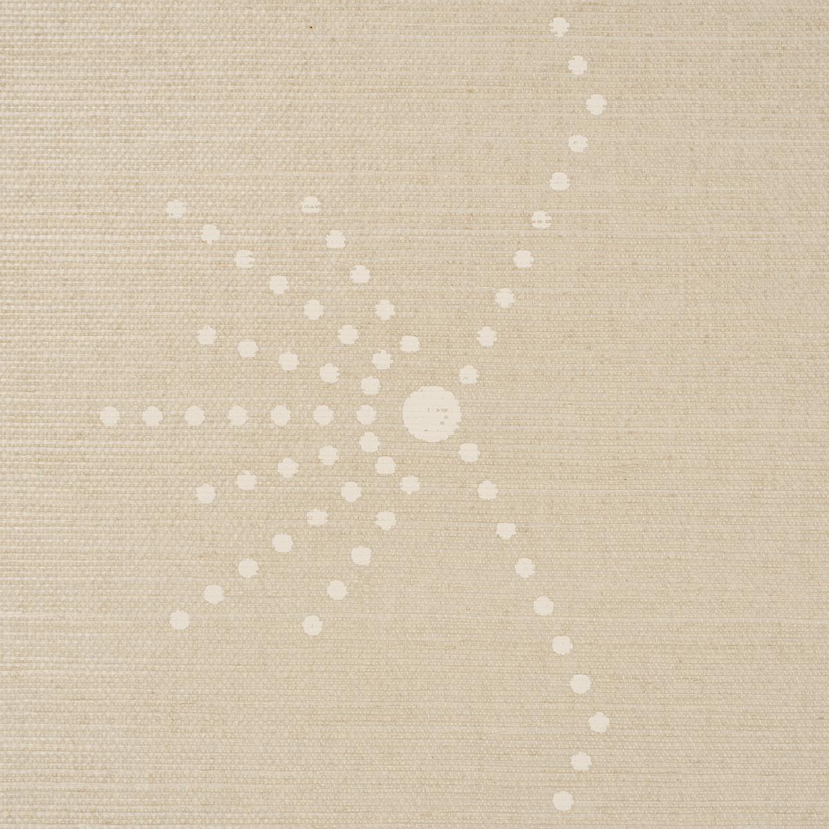 Schumacher Royre Stripe Sisal Sand Wallpaper