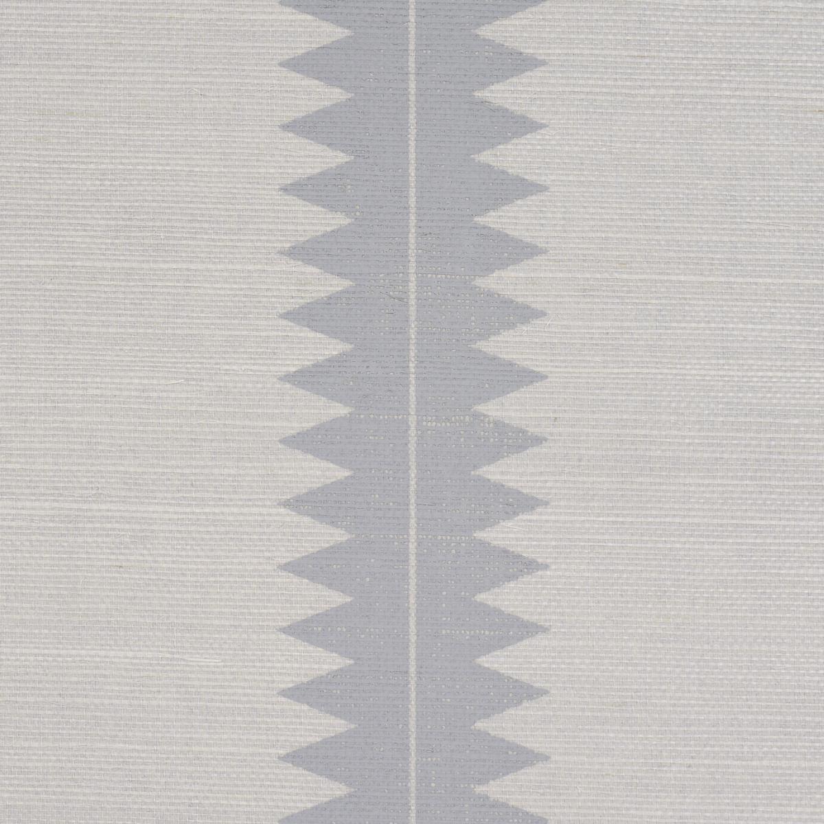 Schumacher Bristle Stripe Sisal Dove Wallpaper