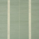 Schumacher Bristle Stripe Sisal Seaglass Wallpaper