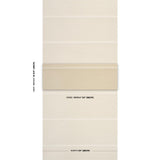 Schumacher Checkered Stripe Sisal Birch Wallpaper