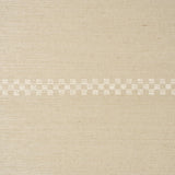 Schumacher Checkered Stripe Sisal Birch Wallpaper