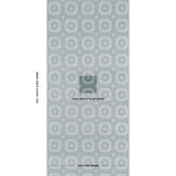 Schumacher Beveled Frame Sisal Denim Wallpaper