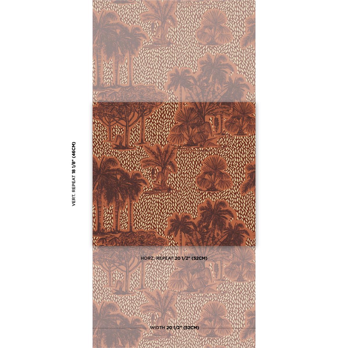 Schumacher Tropical Safari Print Sunset In Los Llanos Wallpaper