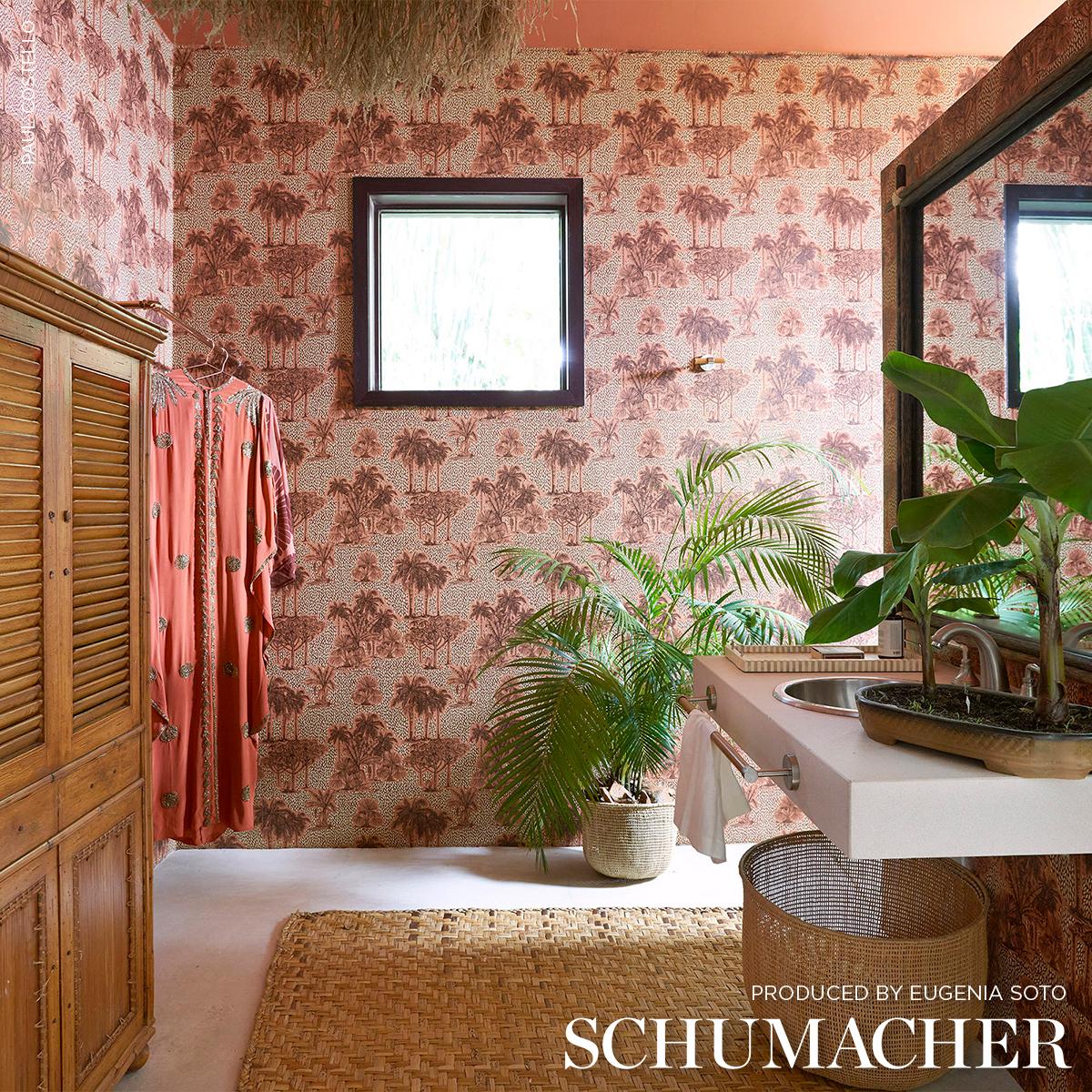 Schumacher Tropical Safari Print Sunset In Los Llanos Wallpaper